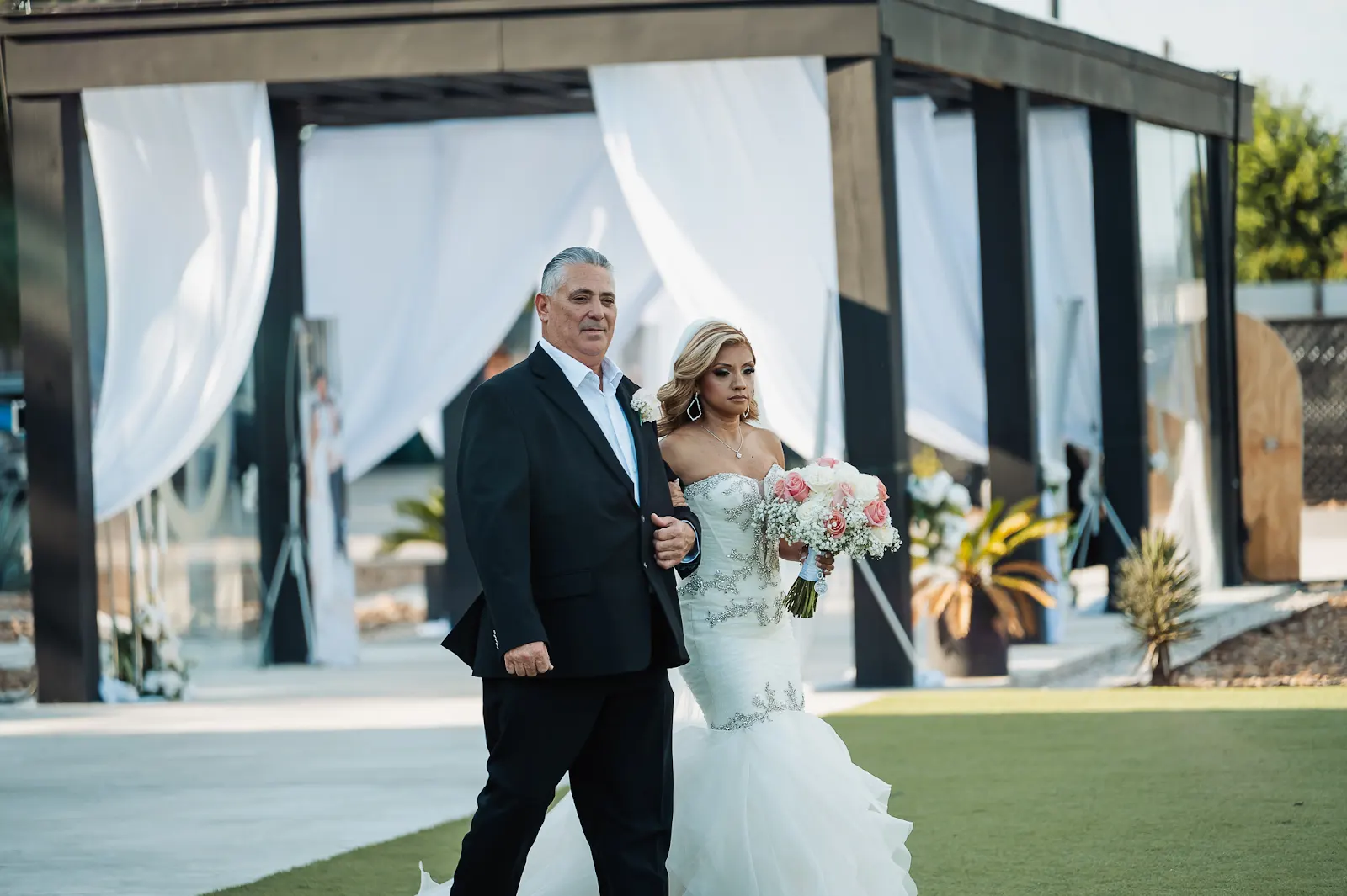 Wedding day scene at AG Outdoor Venue