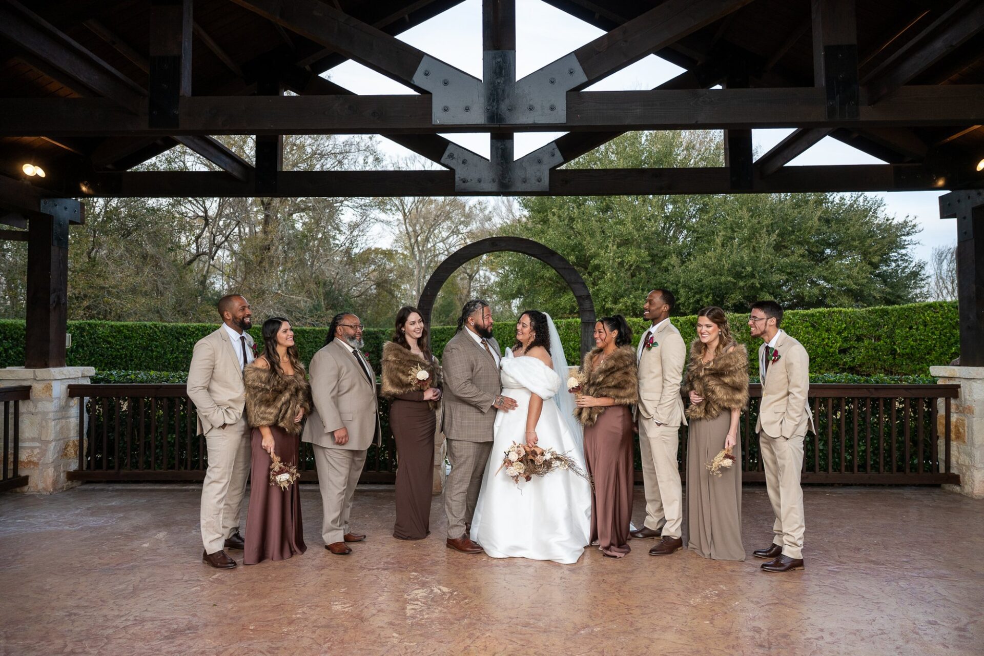 Thomas and Macee with their wedding party