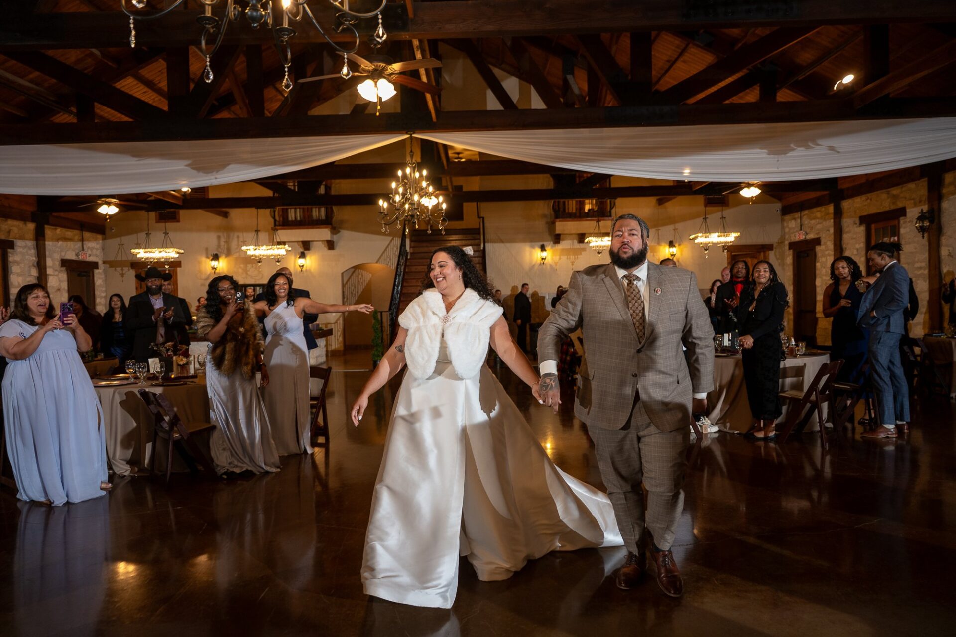 Thomas and Macee on the reception dance floor