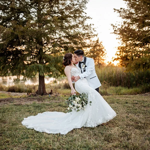 A wedding photographer in Houston Texas captures intimate moments of a couple celebrating their love on their special day.